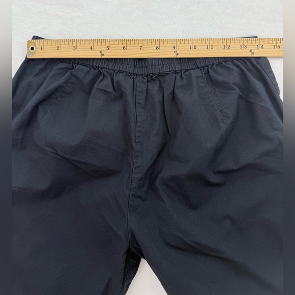 Women’s Black Tulip Brand Cropped Pants White Buttons Size Small Beach Vacation - Picture 7 of 13